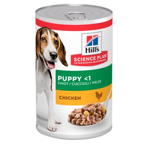 Hill’s Science Plan Puppy Wet Food With Chicken (12x370g)
