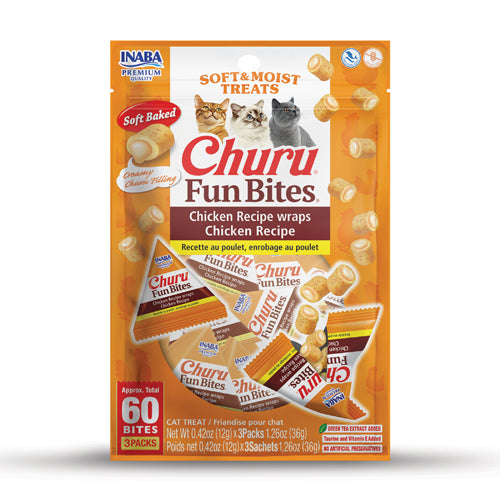 Inaba Churu Fun Bites Chicken Recipe Wraps Chicken Recipe - 3PCS/PK - 36g
