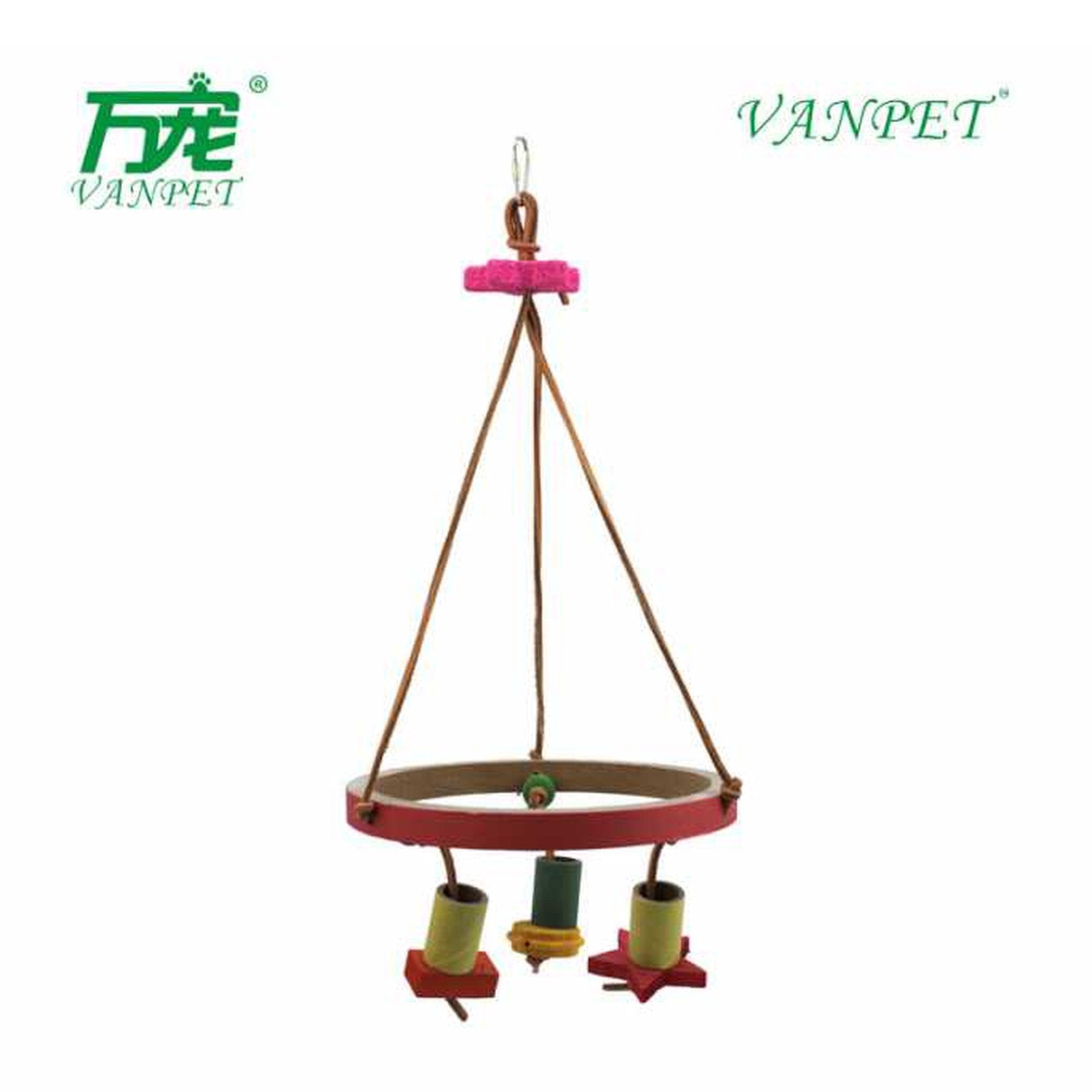 Vanpet Cercular Hanging Bird Toy - 42x20 Cm