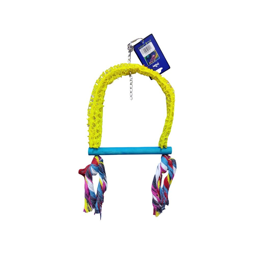 VanPet Natural And Clean Yellow Curve Bird Toy