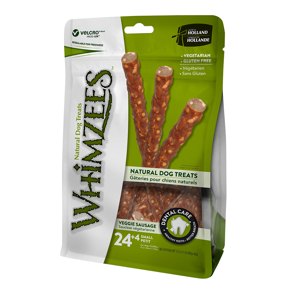 WHIMZEES Veggie Sausage Small (24+4pcs)