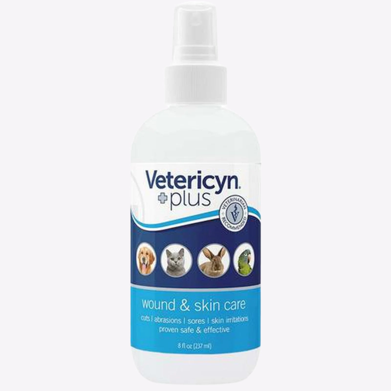 Vetericyn Plus Antimicrobial All Animal Wound and Skin Care – 8oz