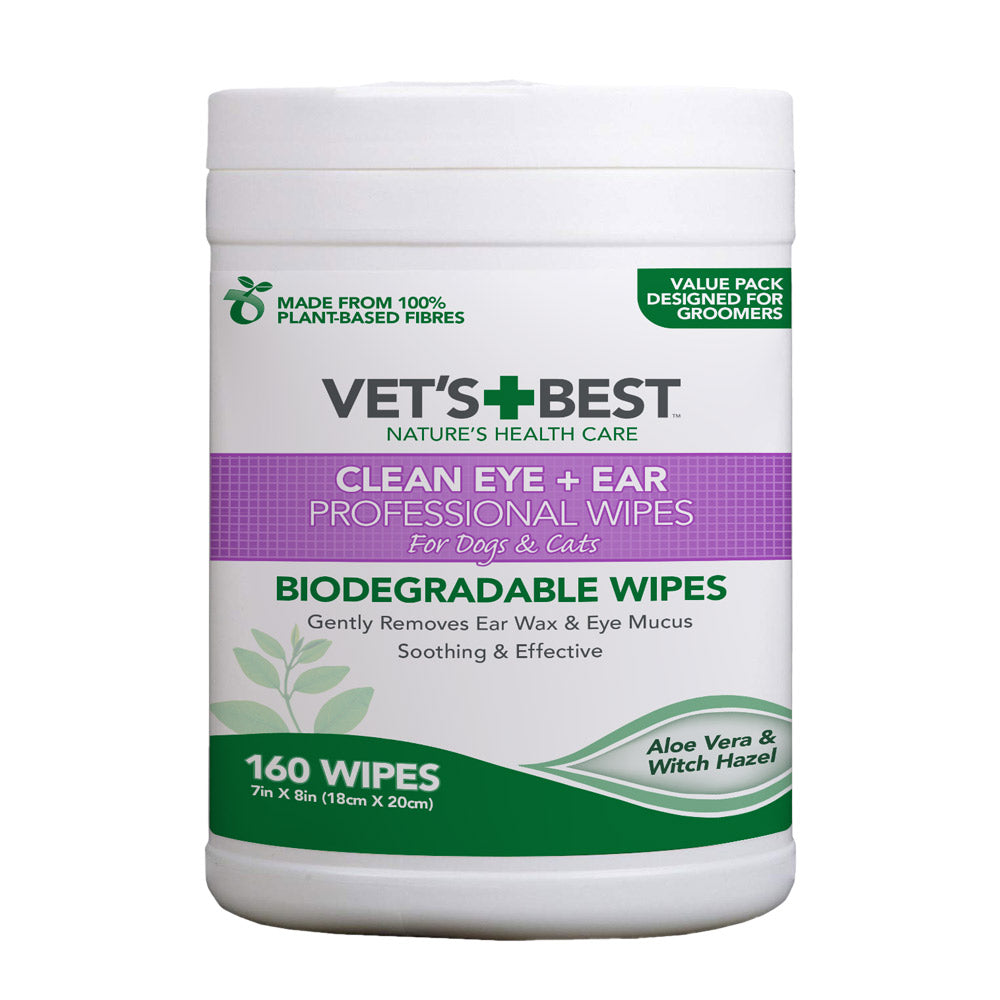 Vet's Best Ear & Eye Wipes 160 Pack