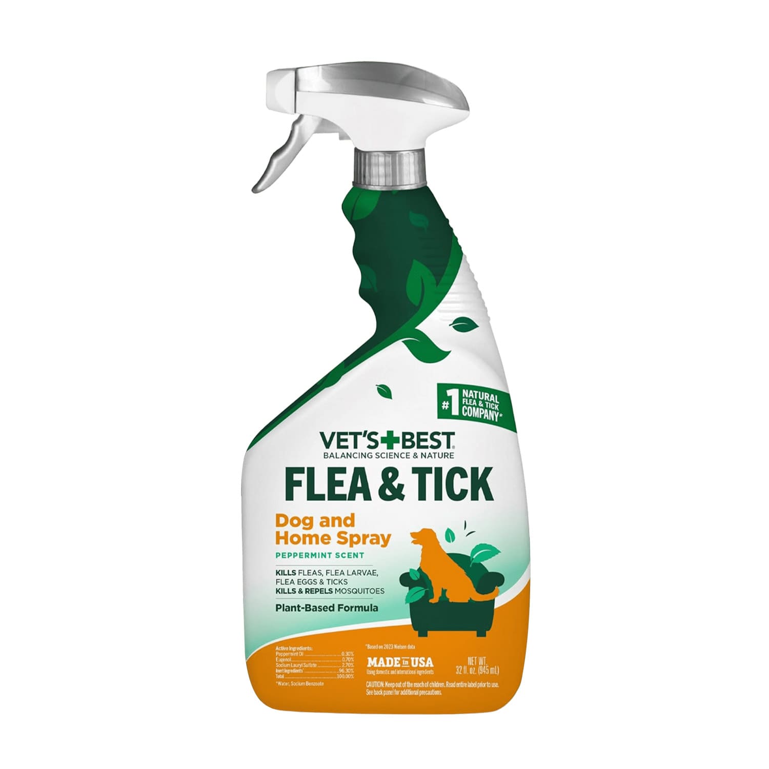 Vet's Best Flea and Tick Home Treatment Spray 32 oz