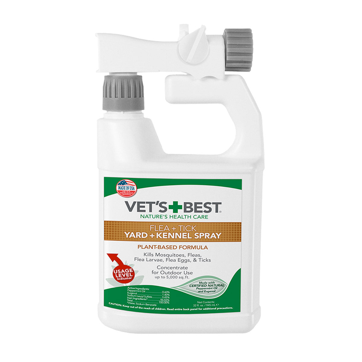 Vet's Best Flea + Tick Yard & Kennel Spray (32 oz)