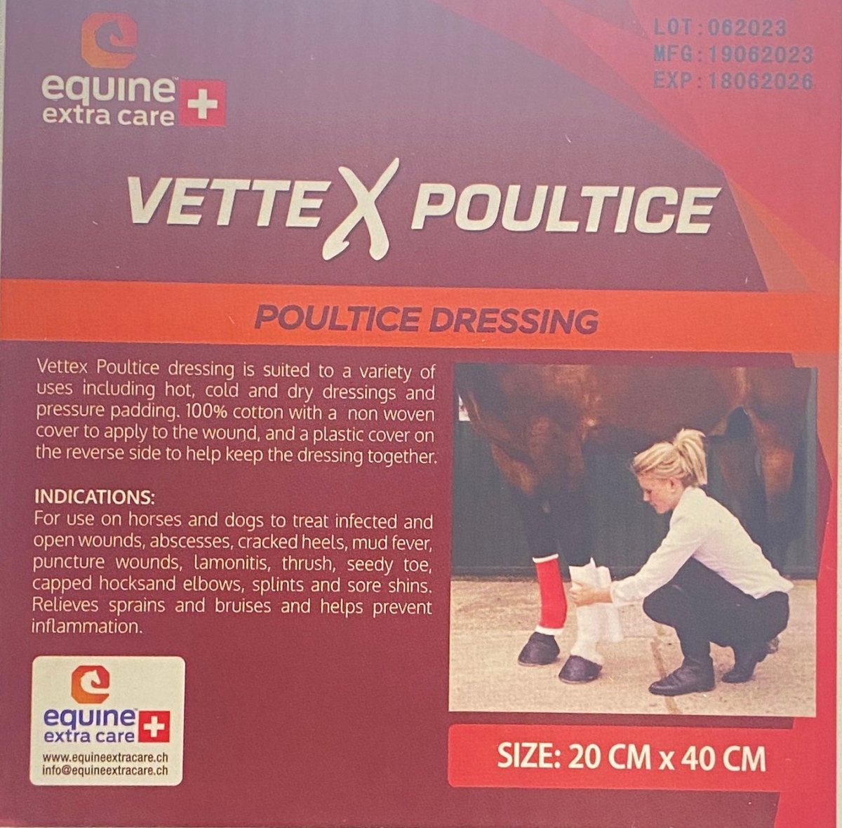 Vettex Poultice 20 x 40 cm