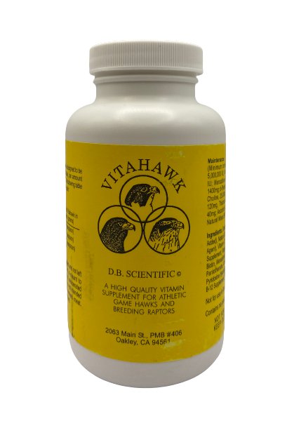 Vitahawk 100g, highly quality vitamin supplement for athletic game hawks and breeding raptors