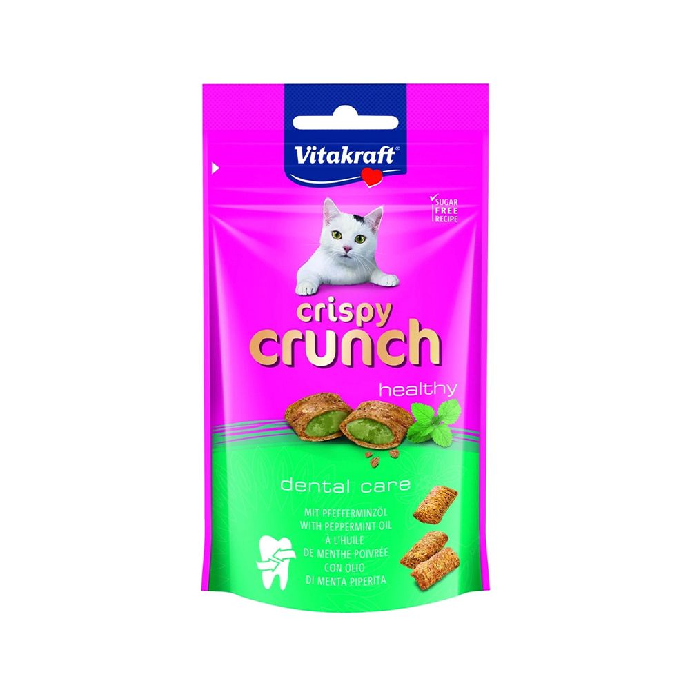 Vitakraft Crispy Crunch Dental Snacks for Cats - 60g
