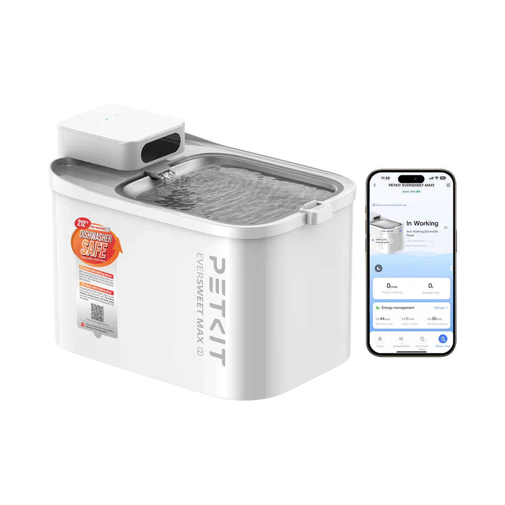 Eversweet Max 2.0 - CORDLESS Automatic Water Fountain