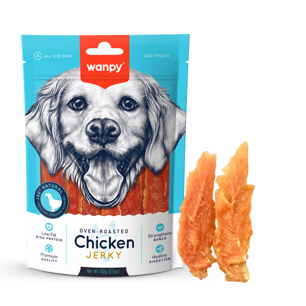 WANPY Chicken Jerky Dog Treats (100gr)