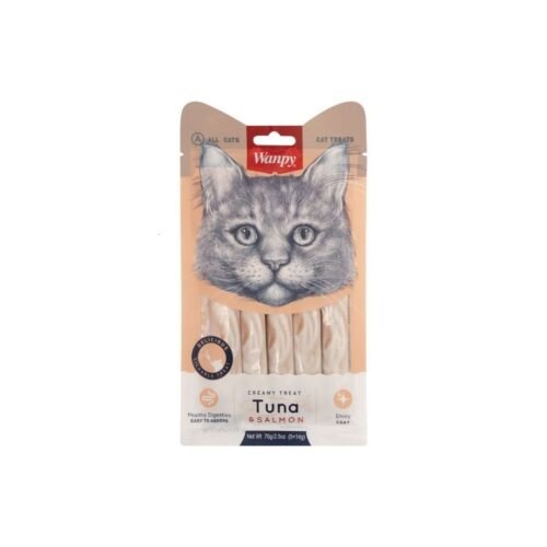 Wanpy Creamy Treat Tuna & Salmon For Cat – 70 Gram