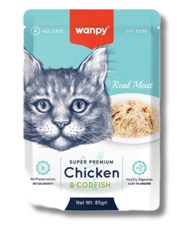 Wampy Chicken And Codfish Jelly Food (85g)