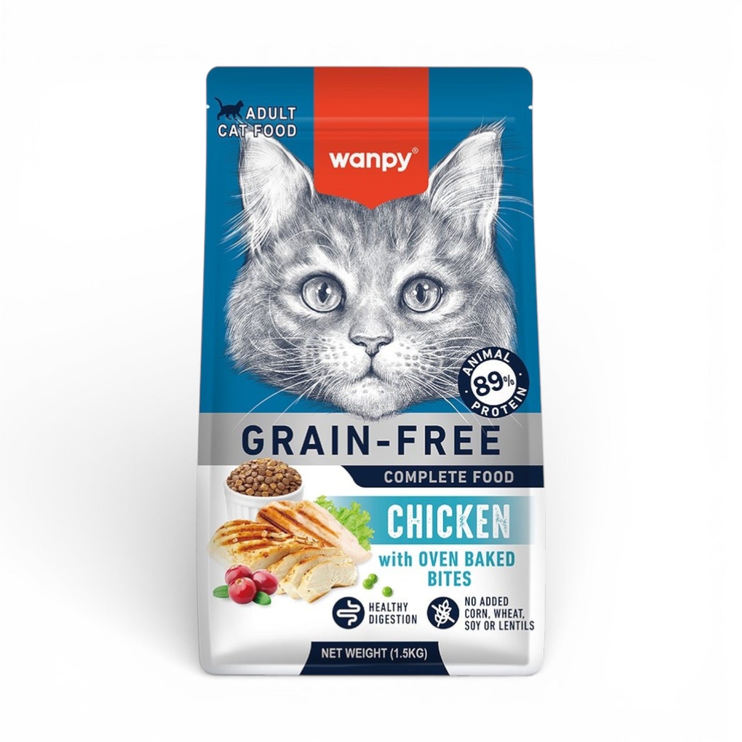 Wanpy Grain-Free Adult Cat Food Chicken 1.5kg | Pets Grocery Store