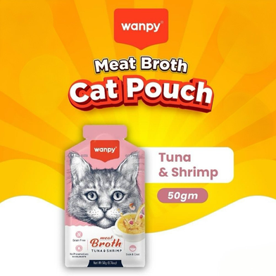 Wanpy Meat Broth Tuna and Shrimp 50gm