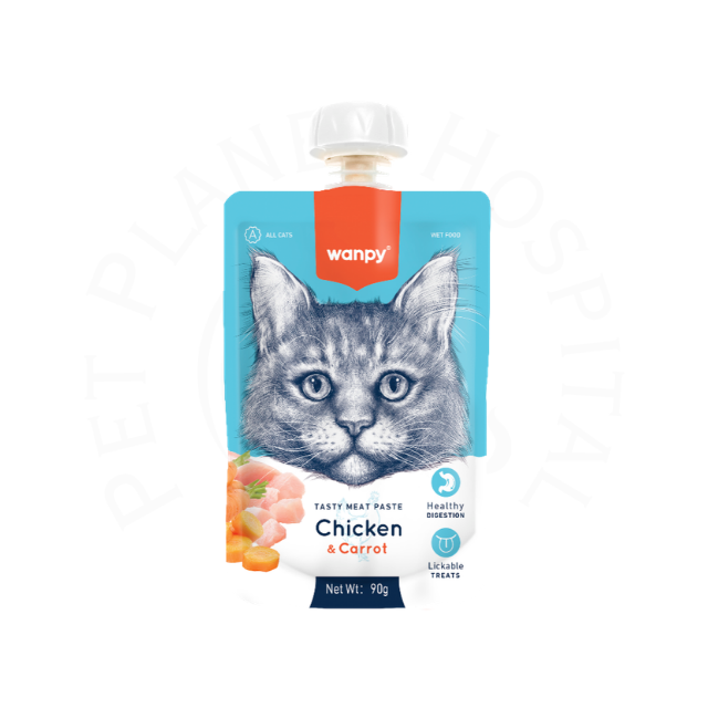 Wanpy Meat Paste Chicken & Carrot Cat Food