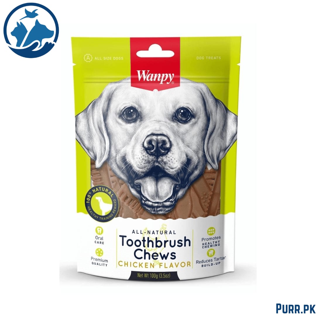 Wanpy Tooth Brush Chews – Beef Flavor – 100 Gram