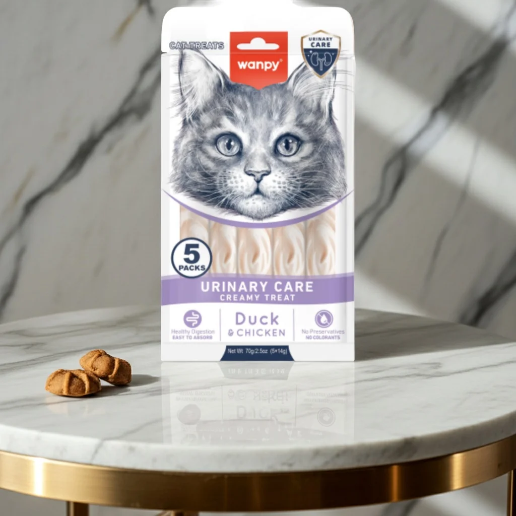 Wanpy Urinary Care Creamy Treat for Cats – Duck & Chicken