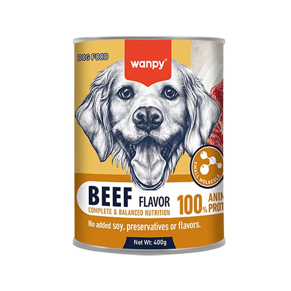 Wanpy Dog Complete Paste Beef Canned Dog Food - 400 g