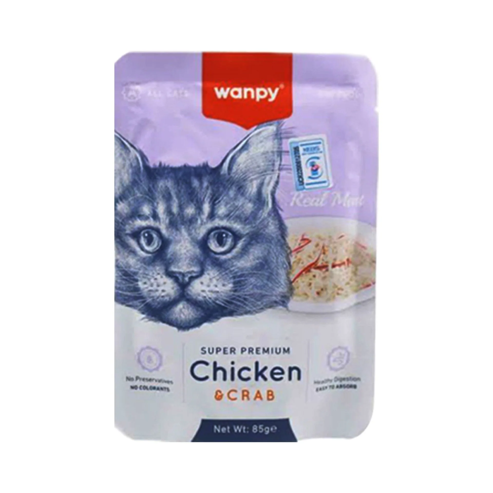 Wanpy Pouch Chicken and Crab 85gm