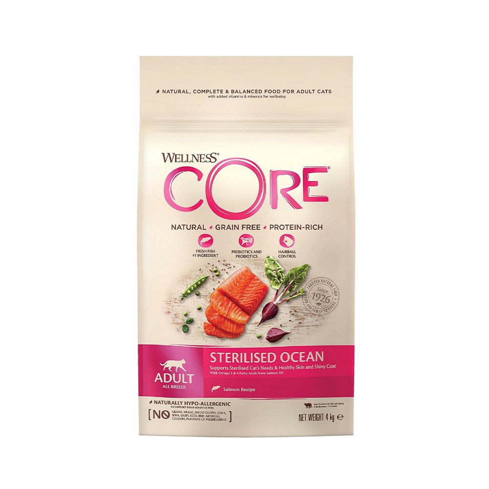 Wellness CORE Sterilized Ocean with Salmon Recipe Dry Cat Food - 1.75 Kg