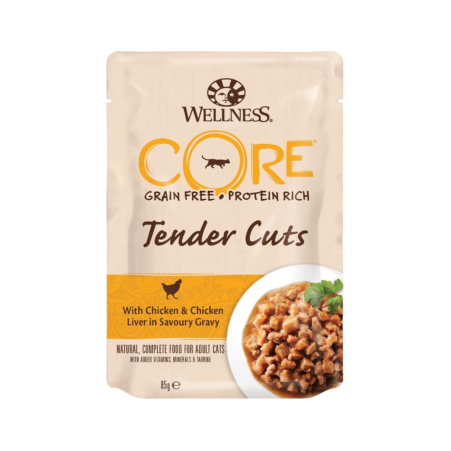 Wellness CORE Tender Cuts With Chicken & Chicken Liver for Cat - 85g - Pack of 8