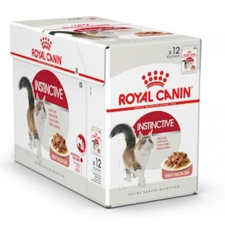 Royal Canin Wet Food - Instinctive For Adult Cats -Gravy (12 X 85G Pouches)