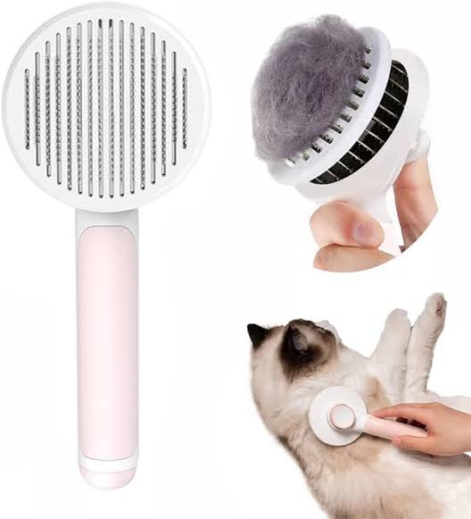 Round Easy Clean Push Button Brush