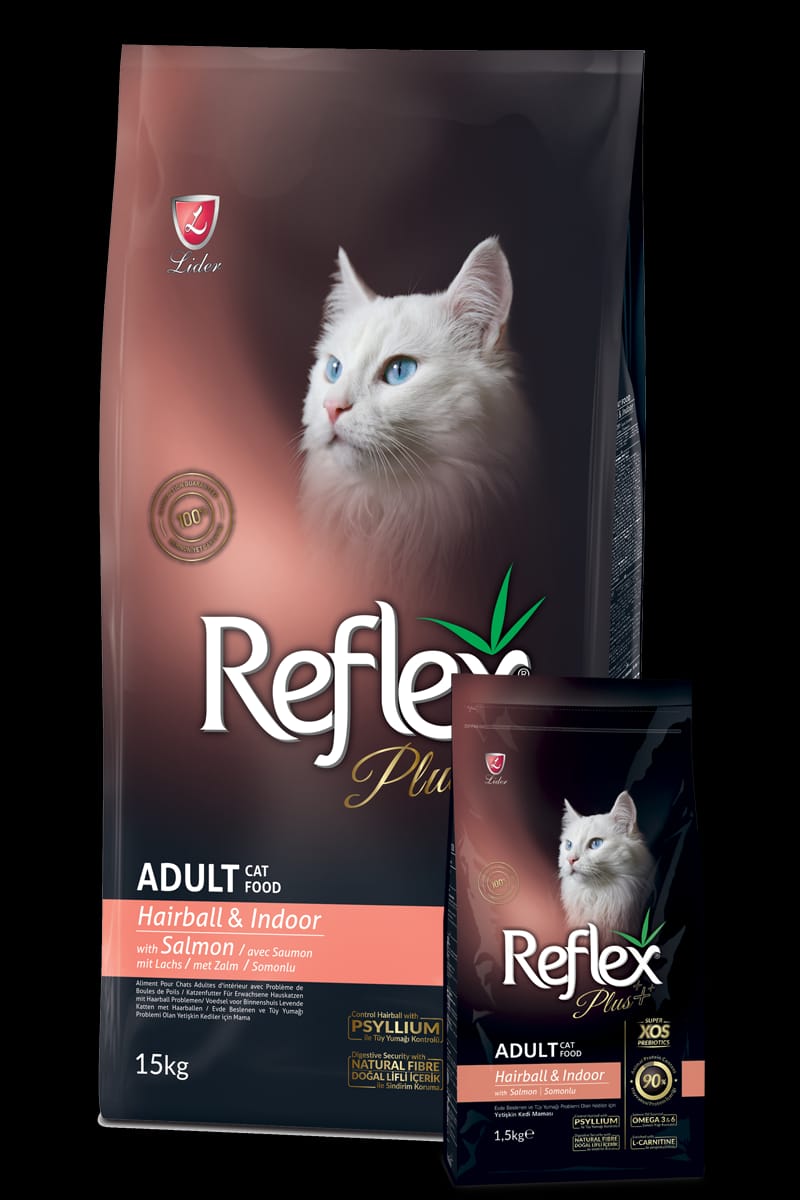 Reflex Plus Cat Hairball And Indoor Salmon 1.5kg lrpc02