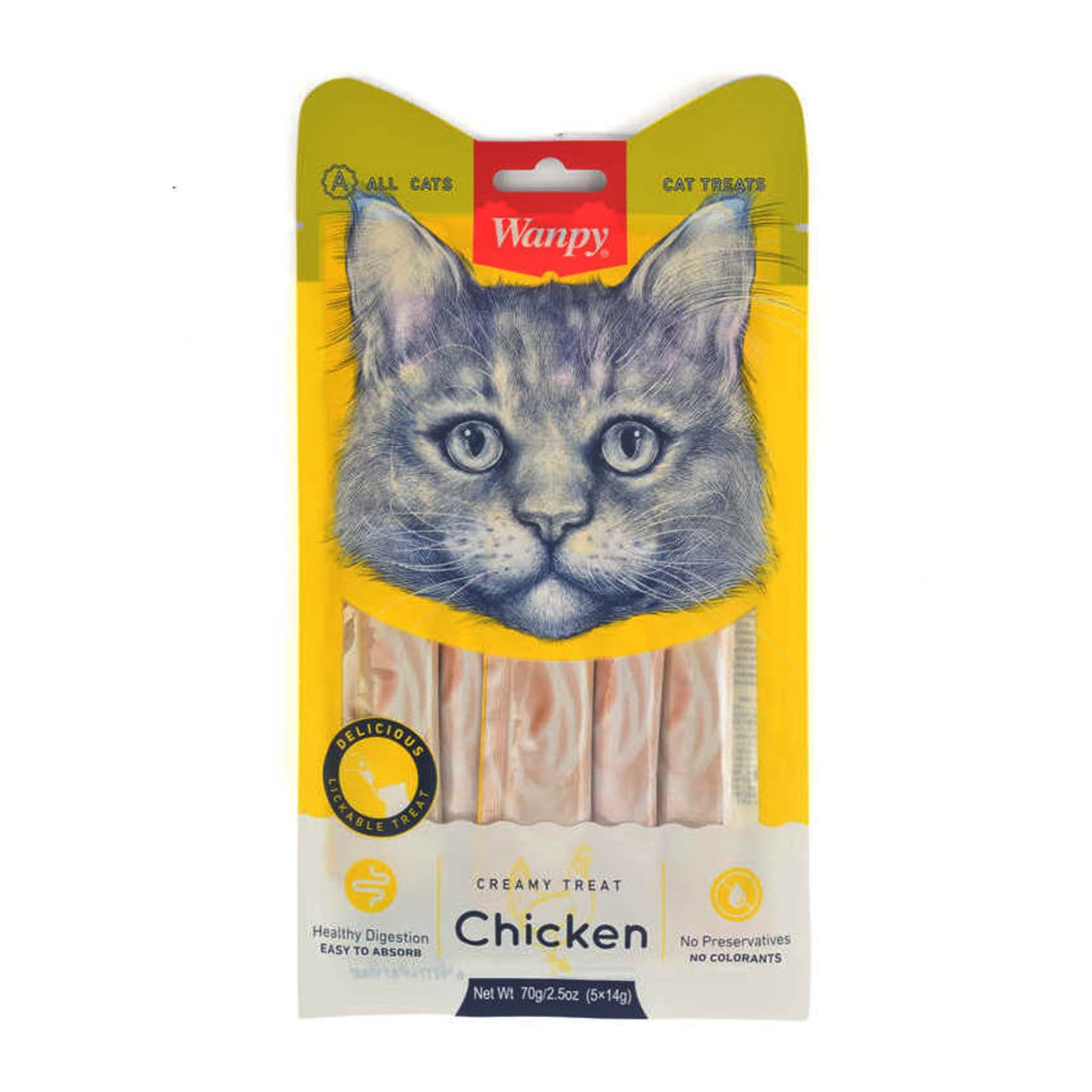 Wanpy Lickable Treats Chicken Cat 70g