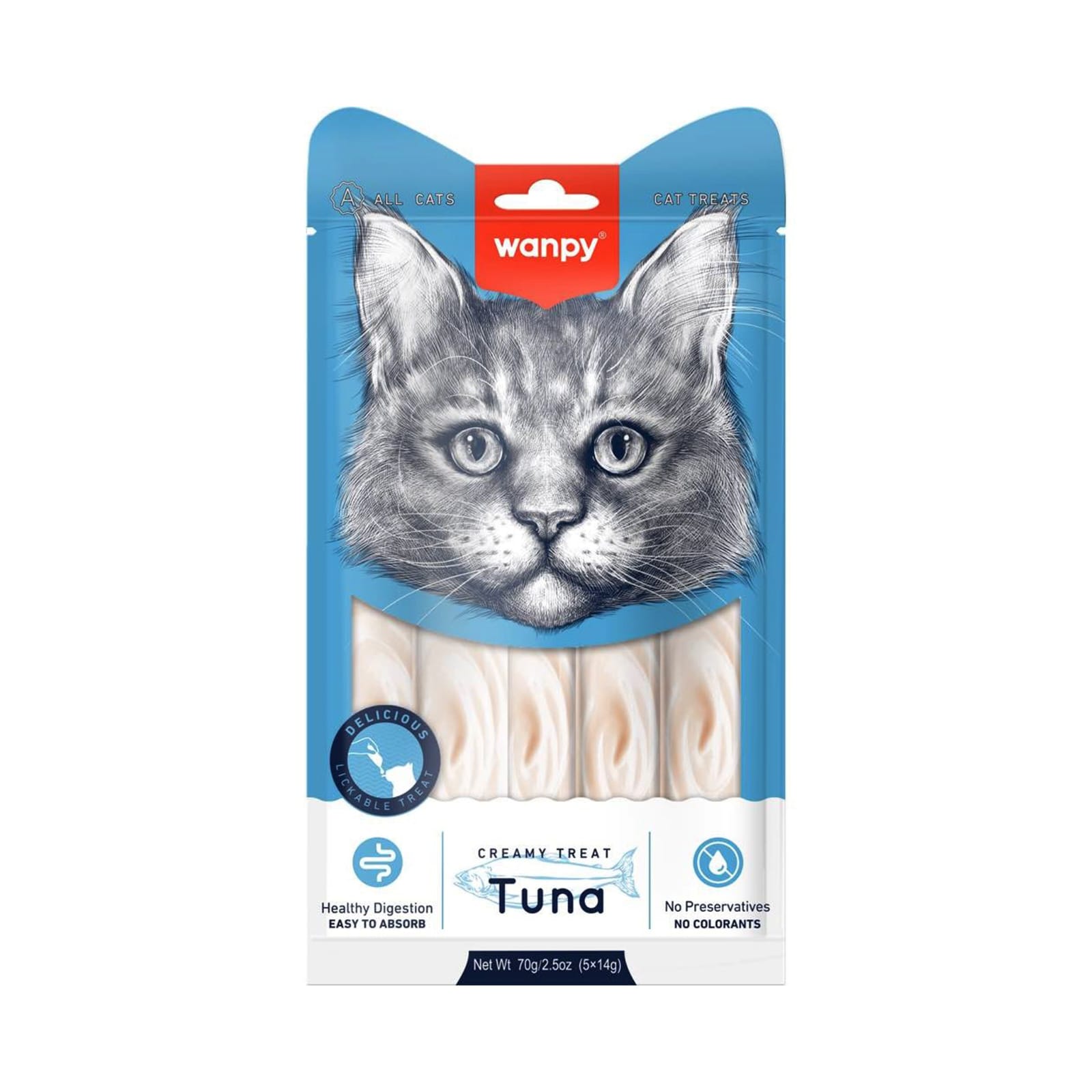 Wanpy lickable treat Tuna 70gm
