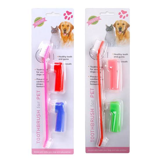 Pet Toothbrush 3in1