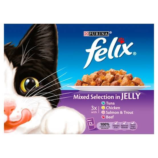Felix pouches 100g different flavours