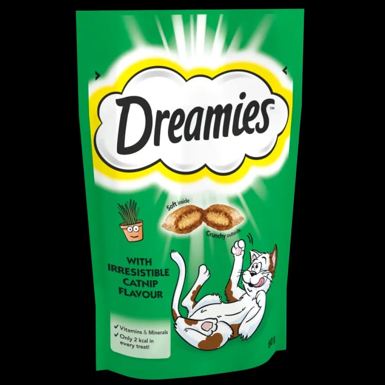 Dreamies Cat Treat catnip flavour 55g tr036j