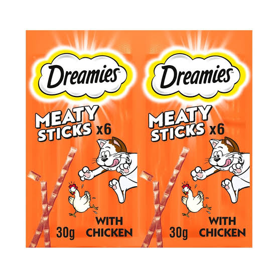 Dreamies Meaty sticks 6pcs chicken 30gm tr036f