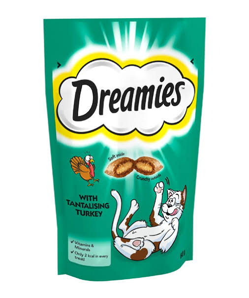 Dreamies Cat Treat Turkey 60g tr036c