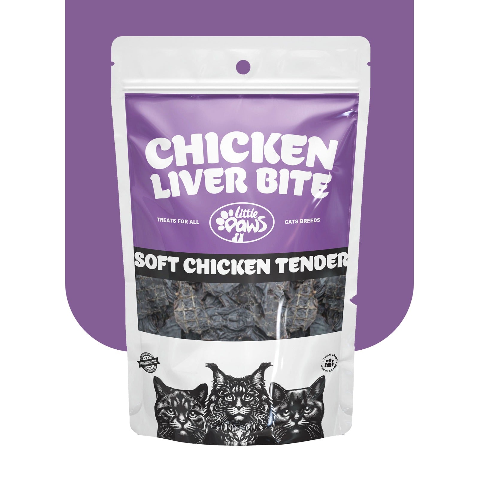 Little Paws Chicken Liver Bites | Treat for Cats