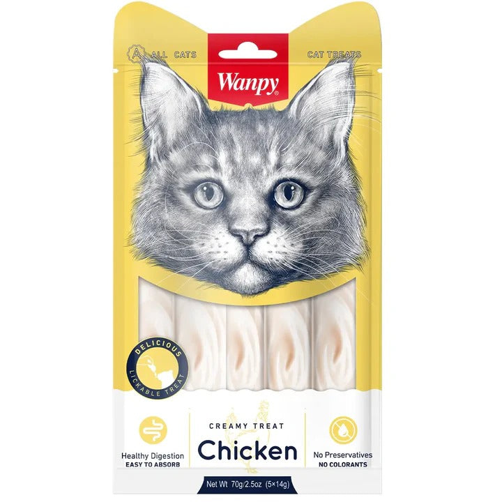 Wanpy Creamy Lickable Treat For Cats