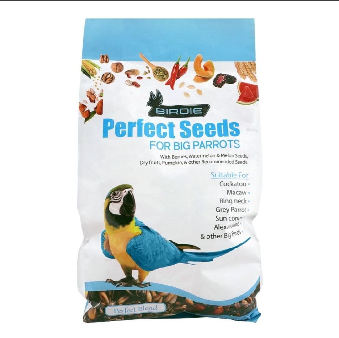 Birdie seeds for big parrots
