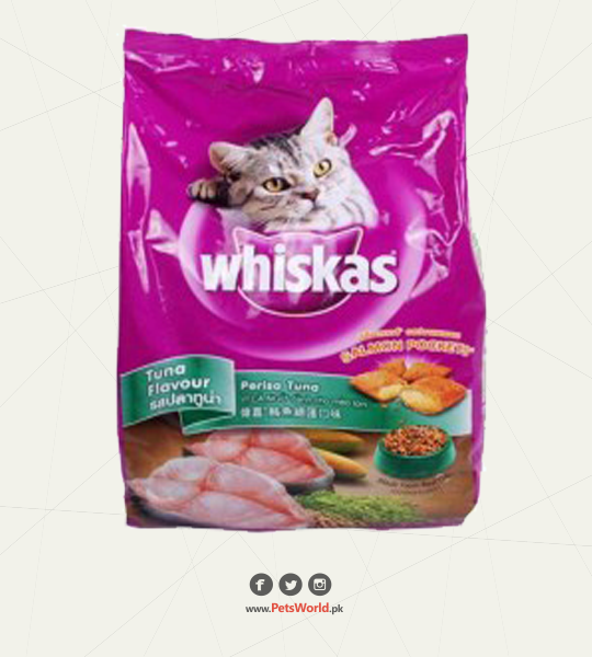 Whiskas Tuna Flavour with Salmon Pockets 1.4Kg