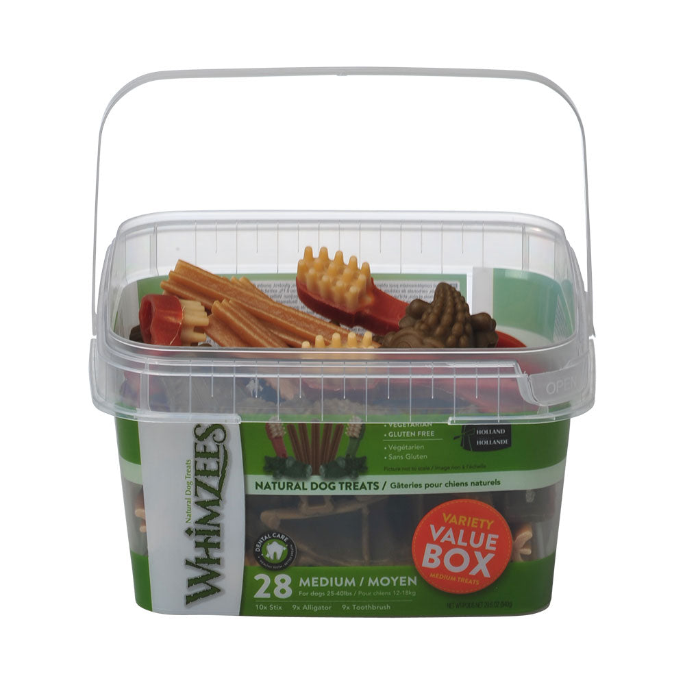 WHIMZEES Variety Value Box Medium (28pcs)