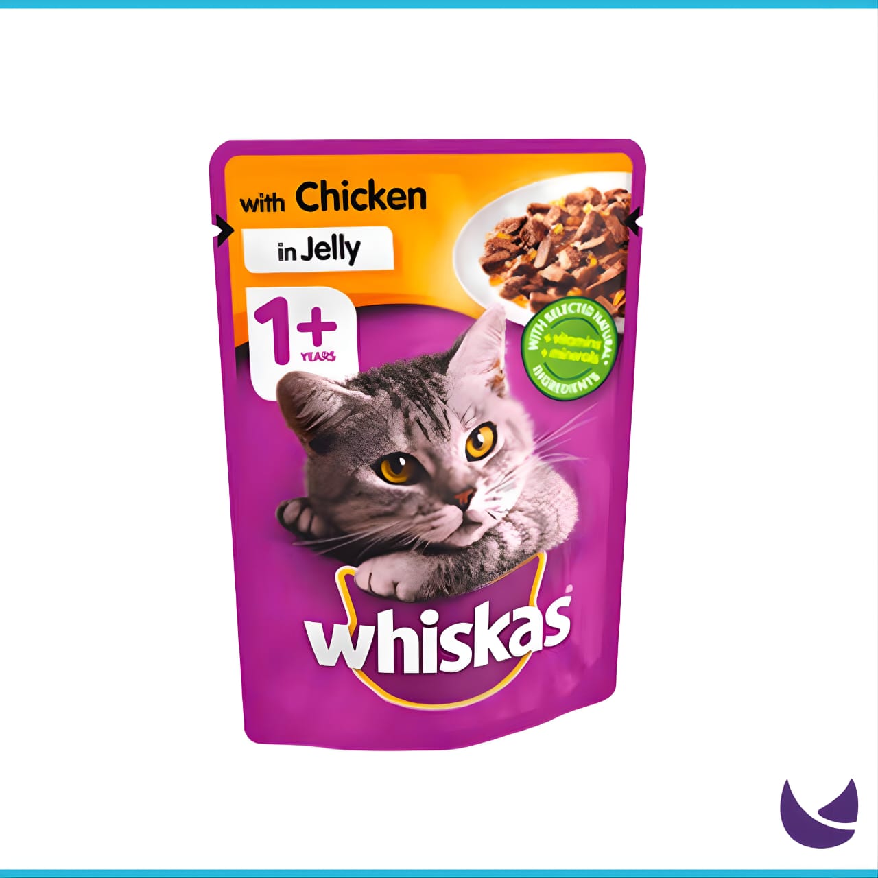 Whiskas Jelly 1+poch box pack of (12)