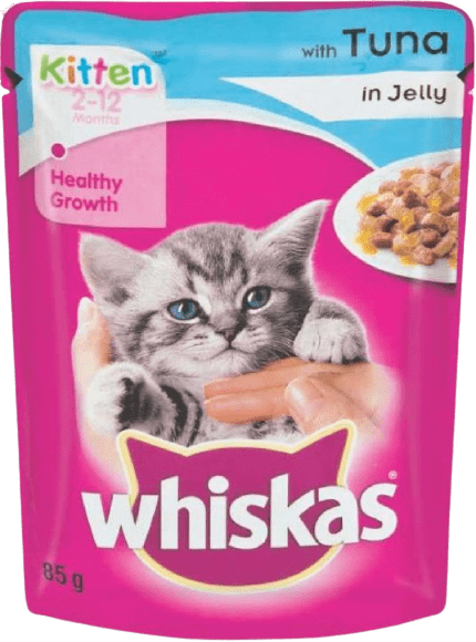 Whiskas Fish in Jelly Kitten 2-12 Months 100g