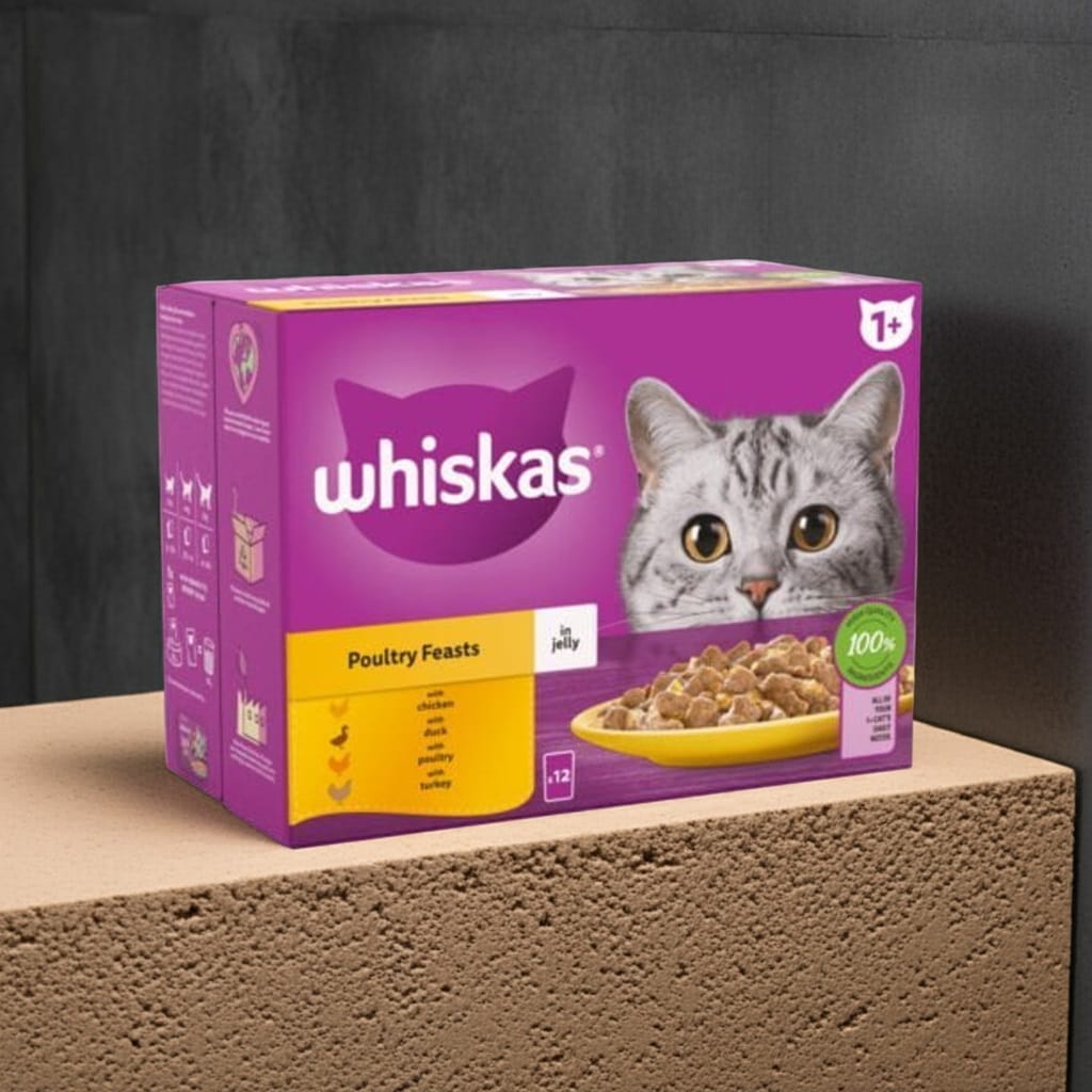 Whiskas 1+ Cat Poultry Feast Jelly