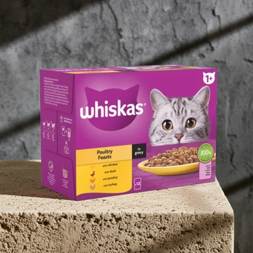 Whiskas 1+ Cat Poultry Feast in Gravy