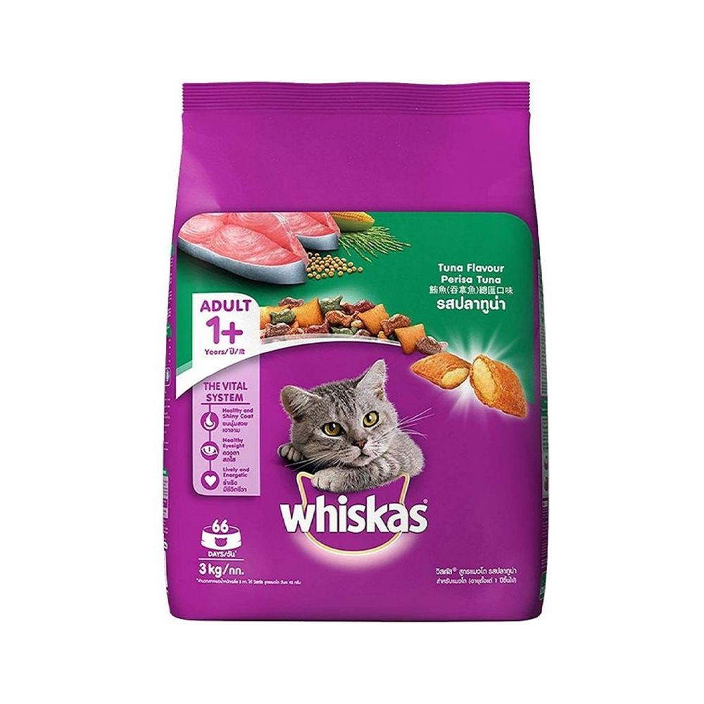 Whiskas Tuna Flavour Adult Cat Food - 3 Kg
