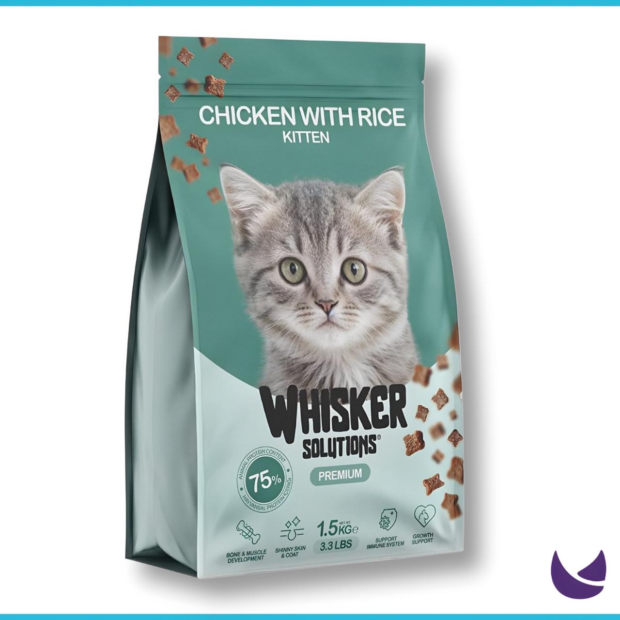 Whisker Kitten Food Chicken with Rice