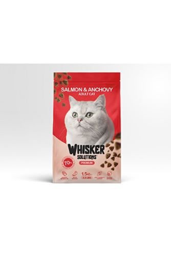 Whisker Solutions Adult Cat Food-Salmon & Anchovy (1.5kg)