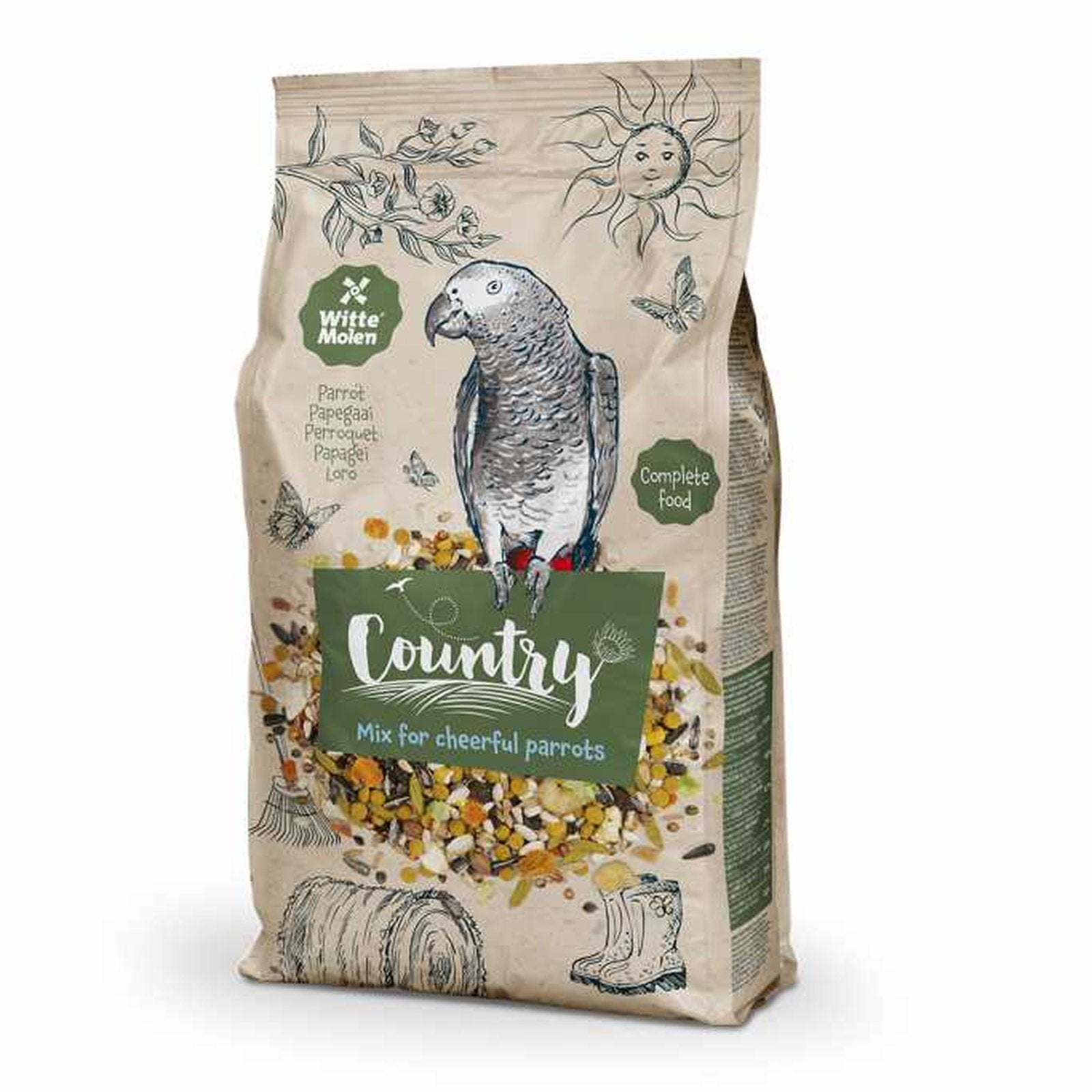 Witte Molen Country Parrot -2Kg