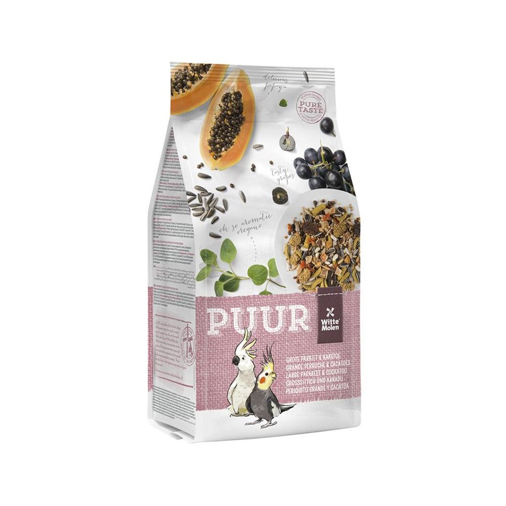Witte Molen Puur Large Parakeet & Cockatoo Bird Food - 750 g