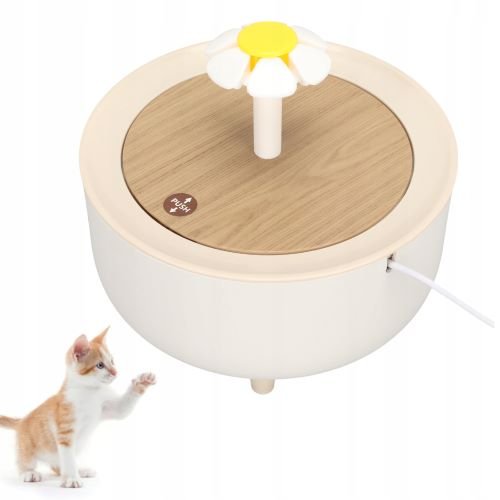 Wooden Cat Water Fountain (1.3L)